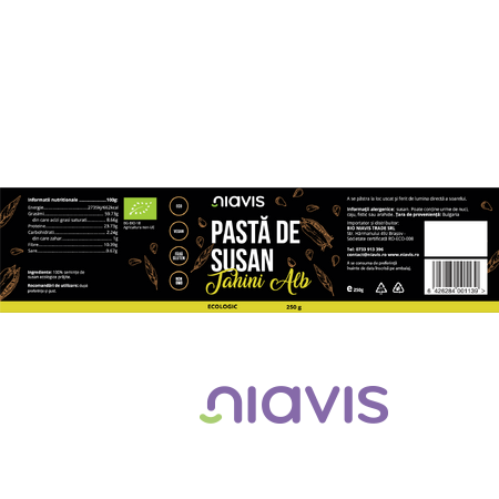 Niavis Pasta de Susan (Tahini Alb) Ecologica/BIO 250g