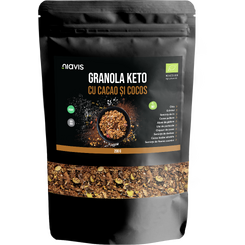 Granola Keto cu Cacao si Cocos Ecologica/BIO 200g