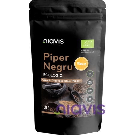 Niavis Piper Negru Macinat Ecologic/BIO 50g