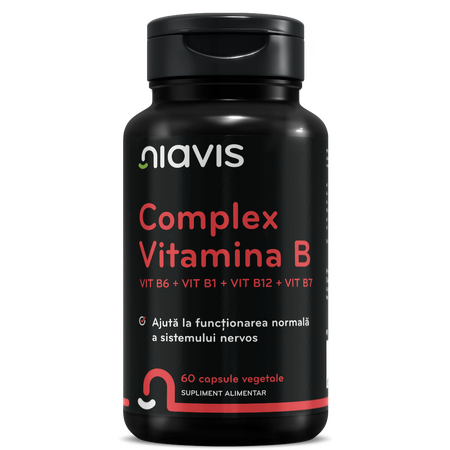 Niavis Vitamina B Complex - Vit B6 + Vit B1 + Vit B12 + Vit B7 60CPS