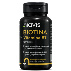 Magazin naturist: Producator / Distribuitor de produse naturiste, Niavis Biotina - Vitamina B7 1000mcg 60cps, 3, Niavis