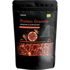 Magazin naturist: Producator / Distribuitor de produse naturiste, Niavis Protein Granola - Merisoare & Scortisoara Ecologica 250g, 12 , Niavis