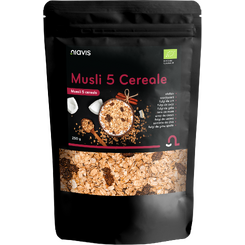 Magazin naturist: Producator / Distribuitor de produse naturiste, Niavis Musli 5 Cereale Ecologic 250g, 9 , Niavis