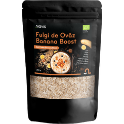Magazin naturist: Producator / Distribuitor de produse naturiste, Niavis Fulgi de Ovaz Banana Boost Ecologici 250g, 6 , Niavis